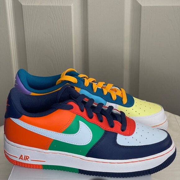 Nike Air Force 1 LV8 2 BG "WHAT THE AF1" "Multi-Color" [FQ8368-902] Y 6.5/W 8 - Picture 5 of 8
